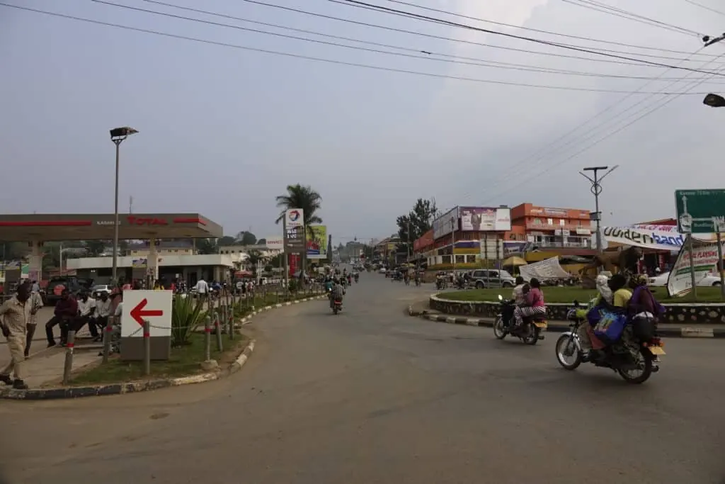Fort Portal, de zetel van het koninkrijk Toro.